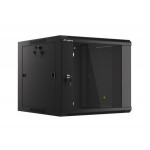 LANBERG RACK CABINET 19" WALL-MOUNTED 9U 570X600 FAST ASSEMBLY (FLAT PACK) BLACK  