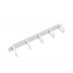 LANBERG 19" CABLE MANAGEMENT PANEL WITH 5 PLASTIC HOLDERS 1U - TYPE B GREY  
