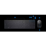 Dell Pro Wireless Keyboard and Mouse - KM5221W - US International (QWERTY)