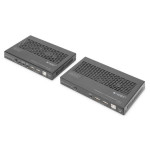 Digitus HDBaseT 3.0 KVM Extender Set, HDMI 2.0b, 100 m USB 2.0, PoC, RS232, IR, eARC/ARC, černý