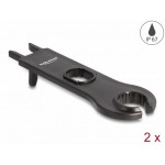 Delock Nástroj na kabely a konektory DL4, zaoblená, černý 2 ks