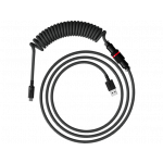 HyperX USB-C spirálový kabel šedo-černý