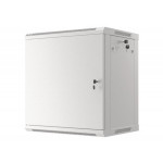 LANBERG Nástěnná jednodílná skříň 19", 12U/600x450 FOR SELF-ASSEMBLY plechové dveře šedá (RAL7035)   (v rozloženém stavu