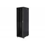 LANBERG Volně stojící skříň 19" 37U/800x800 (v rozloženém stavu) černá (RAL9004)  