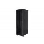 LANBERG Volně stojící skříň 19" 42U/800x800 (v rozloženém stavu) černá (RAL9004)  