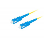 LANBERG optický patch cord SM SC/UPC-SC/UPC simplex 10m LSZH G657A1 průměr 3mm, barva žlutá  