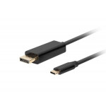 Lanberg USB-C(M)->DisplayPort(M) kabel 1,8m 4K 60Hz černá  