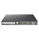 D-Link DMS-3130-30PS/E 30-Port Multi-Gigabit PoE Smart Managed Switch 16x 100M/1/2,5GBASE-T PoE+ 8 portů PoE++ 100M 2x 1