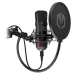 Endorfy mikrofon Solum/streamovací/nastavitelné rameno/pop-up filtr/3,5mm jack/USB-C/USB-A