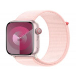 Apple Watch Series 9 Cellular 45mm Růžový hliník se světle růžovým provlékacím řemínkem