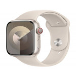 Apple Watch Series 9 Cellular 45mm Hvězdně bílý hliník s hvězdně bílým sportovním řemínkem M/L