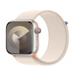 Apple Watch Series 9 Cellular 45mm Hvězdně bílý hliník s hvězdně bílým provlékacím řemínkem