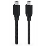 Genius ACC-C2CC-3A, Kabel, USB-C/USB-C, USB 3.0, 3A, PD 60W, opletený, 1m, černý