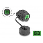 Delock Konektor optických kabelů ze zásuvky SC Simplex na zásuvku SC Simplex, s ochrannou krytkou, vodotěsný