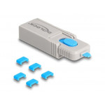 Delock Sada blokacích portů USB Type-C™ na zásuvkové porty Type-C™; 5 ks + nástroj na zamykání