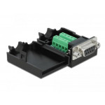 Delock Adaptér z D-Sub 9 pin zásuvkový konektor na 10 pin svorkovnici s krytem