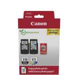 Canon cartridge PG-510 / CL-511 PVP / Black + Color / 2x9ml