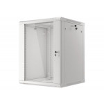 LANBERG Nástěnná jednodílná skříň 19", 15U 600x600 (v rozloženém stavu) šedá (RAL7035)  