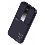 C-TECH Powerbanka 10000mAh, Li-Pol, 22,5W, USB-C/USB-A/micro USB/PD/Quick charge/display