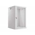 LANBERG Nástěnná jednodílná skříň 19", 18U/600x600 (v rozloženém stavu) šedá (RAL7035) V2