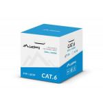 LANBERG FTP kabel CAT.6, Cu, délka 305m, šedý, CPR + Fluke passed, PVC