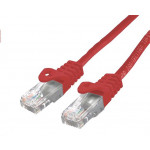 C-TECH Kabel patchcord Cat6, UTP, červený, 2m