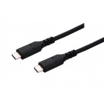 C-TECH Kabel USB 4.0, Type-C (CM/CM), PD 100W, 40Gbps, 0,5m, černý