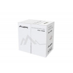 LANBERG UTP kabel CAT.6, Cu, délka 305m, šedý, Fluke passed, PVC