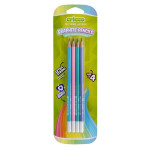 Grafitová tužka Cricco, bez pryže, HB, 4 ks,pastel