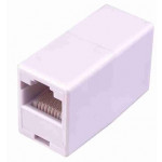 APC RJ45F/RJ45F, WHITE, IN LINE COUPLER, CAT 5, RJ45F/RJ45F