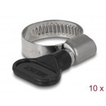 Delock Motýlková hadicová svěrka, 16 - 25 mm, 10 ks černá