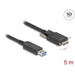 Delock Aktivní optický kabel USB 10 Gbps-A samec > USB 10 Gbps Typ Micro-B samec se šroubky 5 m