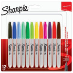 Permanentní popisovač Sharpie Fine, sada 12 barev