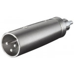 PremiumCord XLR mikrofonní redukce, XLR male - Cinch male