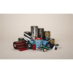 Zebra Wax Ribbon, 84mmx74m, 2300; Standard, 12mm core, 12/box