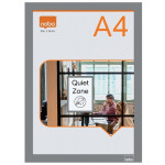 Nobo samodržící oboustranný magnetický rám na plakáty, A4, stříbrný, 2 ks