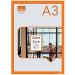 Nobo samodržící oboustranný magnetický rám na plakáty, A3, oranžový, 2 ks