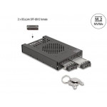 Delock 3.5” Mobilní rack pro 2 x SSD M.2 NVMe s konektorem OcuLink SFF-8612