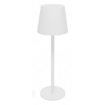 PLATINET TABLE WATERPROOF IP44 REGULATION RECHARGABLE WHTE