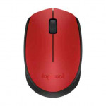 Logitech myš Wireless Mouse M171, optická, 2 tlačítka, červená, 1000dpi