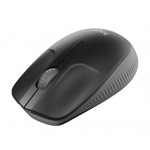 Logitech myš Wireless Mouse M190 - optická, 3 tlačítka, 1000dpi, černá