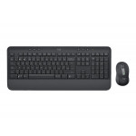 Logitech klávesnice s myší Wireless MK650 Signature - bezdrátová/Logitech bolt/Bluetooth/ CZ/SK/Graphitová