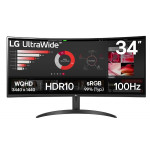 LG 34WR50QK-B curved 34" VA 21:9 3440x1440/300cd/5ms/3000:1/2xHDMI/DP/HDR 10/sRGB/Flicker Safe/Tilt/VESA
