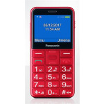 Panasonic KX-TU155EXRN mobilní telefon pro seniory -barevný displej 2,3", fotoaparát, microSD/microSDHC, USB, červený