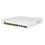 Cisco CBS250-8FP-E-2G (8xGbE,2xGbE/SFP combo,8xPoE+,120W,fanless) - REFRESH