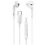 Genius HS-M365 bílý, Headset, drátový, do uší, mikrofon, ovládání hlasitosti, USB-C, bílý