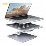 AXAGON HMC-STND, stojan pro 10"-16" notebooky, USB 5Gbps hub, 3x USB-A, HDMI 4k/60Hz, RJ-45, PD 100W, kabel USB-C 60cm