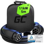 Green Cell Snap nabíjecí kabel pro elektromobily typu 2 11kW 5m 16A pro nabíjení Tesla Model Y 3 S X, Kia EV6, VW ID.4, ID.5, BMW 