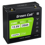 Green Cell® Baterie LiFePO4 12,8V 20Ah 256Wh LFP lithiová baterie 12V BMS pro vozík na vozíku paletový vozík skútr
