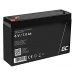 Green Cell AGM VRLA 6V 7Ah maintenance-free battery for the alarm system, cash register, toys